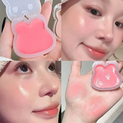 Water Gloss Cheek Cream Monochrome Blush Paste Mud Purple Orange Tint Waterproof Lip Cheek Contour Rouge Brightening Makeup Blus