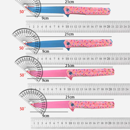 2026 new high-quality outdoor folding knife in pink is a multi-functional portable knife