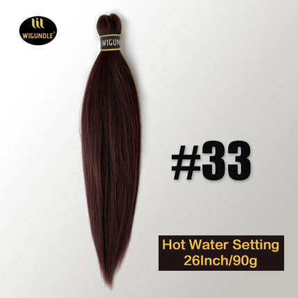 Kanekalon Hair 26 Inch 90g Pre Stretched Jumbo Braiding Hair Box Twist Braids Wholesale Synthetic Hair Extensions For Women