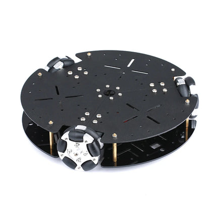 5kg Load 58mm Omnidirectional 3 Wheel Chassis With DC Motor 3WD Omni Mobile Robot Omni Robot Smart Car for Arduino Robot DIY Kit