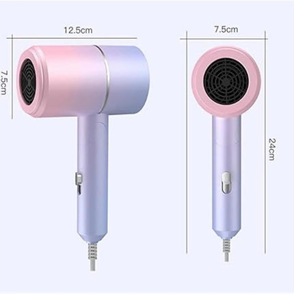 Hair Dryer with Diffuser High power negative ion hair dryer Lightweight Hair Dryer Foldable Home Thermostatic Silent Hair Dryer