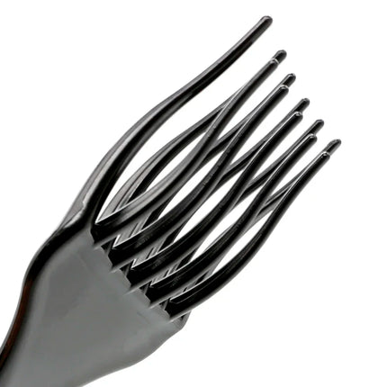 1PCS Black Insert Afro Hair Comb Plastic Wide Teeth Pick Hair Fork Comb Salon Professional African Styling Hairdressing Tool Men