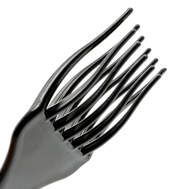 1PC Black Insert Afro Hair Comb Plastic Wide Teeth Pick Hair Fork Comb Salon Professional African Styling Hairdressing Tool Men