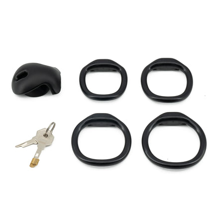 Male Chastity Cage with 4 Size Rings Positive/Negative Chastity Device Sissy Cb Lock Penis Bondage SM Chastity Lock Sex Toys Men