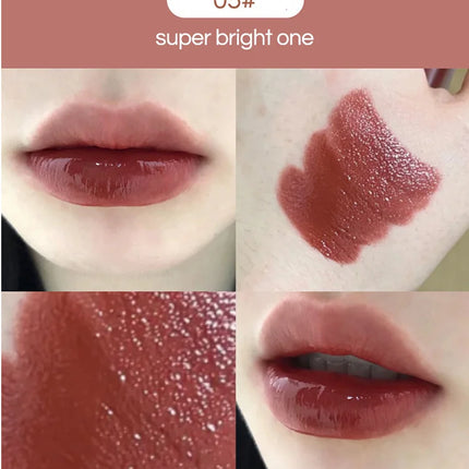 Silky Glossy Lipstick Gege Bear Pump Lips Moisture Water Bomb Comfortable Ultra Sheen Non-Stick Cup Lip Balm