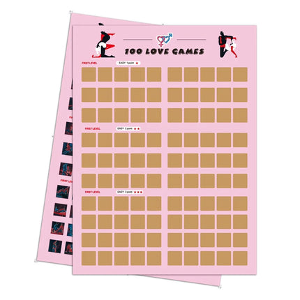 Sex Position Game for Couples Sex Position Scratch Poster Valentine's Day Date Night The Love Game Poster For Adults Sex Toys
