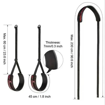 Couples Intimate Tools Incorporate Self Bandage Belt BDSM Configurations With Sex Swing Bondage And Leg Spreader Rope Systems