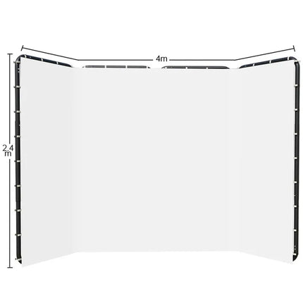 2.4x4m Background Frame Green Screen Wall Foldable For Tiktok Live Photo Studio Kit Chromakey Green Screen Frame