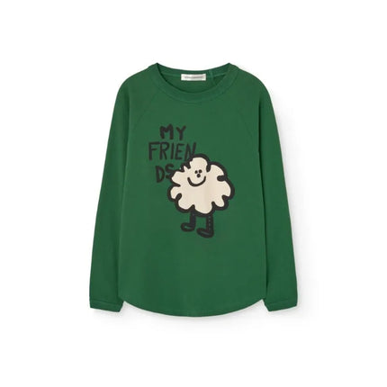 2026 Spring Summer Children's Clothing Girls' Versatile and Cute T-shirt Cartoon Printed Round Neck Letter Long Sleeved Shirt