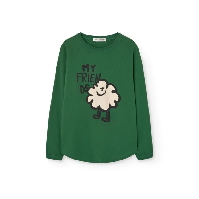 2026 Spring Summer Children's Clothing Girls' Versatile and Cute T-shirt Cartoon Printed Round Neck Letter Long Sleeved Shirt