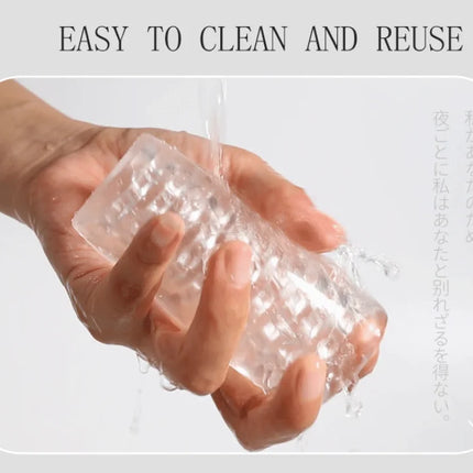 Male Masturbator Cup Soft Pussy Sex Toys Transparent Vagina Adult Endurance Exercise Sex Products Vacuum Pocket Cup for Men 18+