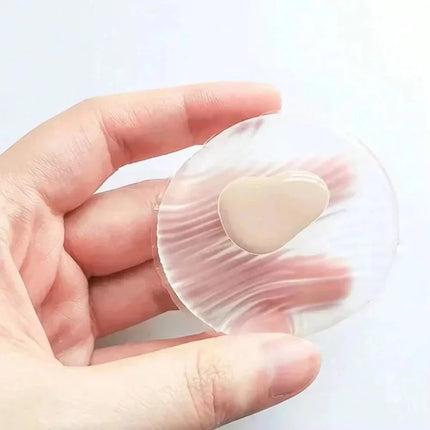 1/2Pcs Silicone Makeup Sponge, Water-Based Crystal Jelly BB Cushion Puff, Transparent Makeup Foundation Sponge, Non-Absorbing
