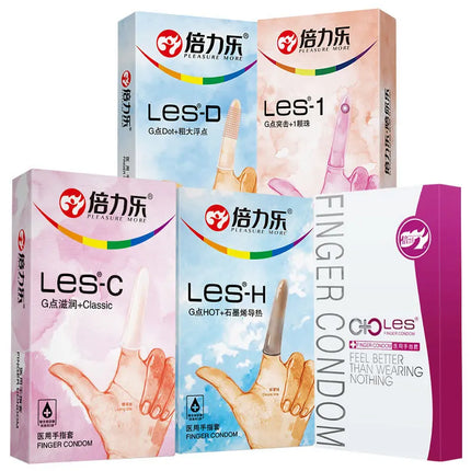 Clitoris Stimulate Finger Condoms for Women Vaginal Lesbian Sex Toys Finger Sleeves G Spot Massage Finger Cover Toys For Couples