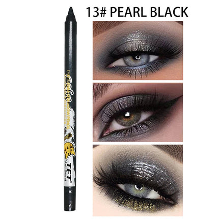 Pearlescent Matte Long-lasting Eye Liner Pencil Waterproof High Pigment Smooth Eyeliner Gel Pencil Women Eye Makeup Cosmetic