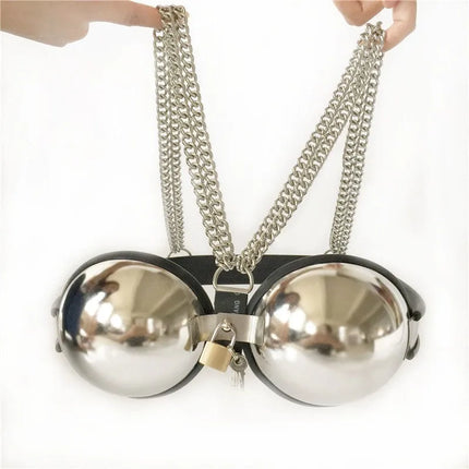 New 3 Colors Stainless Steel Women Adjustable Chastity Bra Lock Female Chastity Device Breast Protection Roleplay Sex Toys