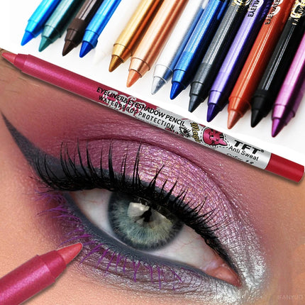 Pearlescent Matte Long-lasting Eye Liner Pencil Waterproof High Pigment Smooth Eyeliner Gel Pencil Women Eye Makeup Cosmetic