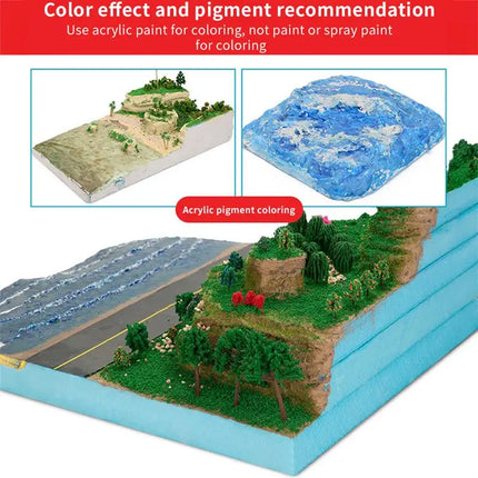 1/5pcs DIY Foam Bricks Model Material Diorama Base Foam Board Sand Table Model Foam Board Sheet Home Decor 30x20x5/2cm