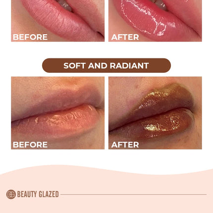 BEAUTY GLAZED 4Color Lipgloss Lip Oil Teens Moisturizing Lipstick Lip Balm High Shine And Lip Gloss Long-Lasting Dry Lip Care