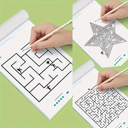Maze Training Book, Used to Improve Concentration, an Intellectual Development Toy. Books for Teenagers