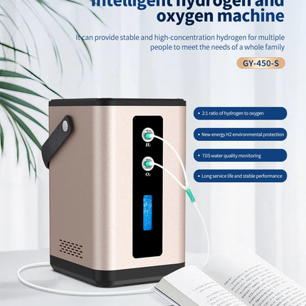 SUYZEKO Hydrogen  Inhalation Machine, 99.99% portable Purity Dual Outlet H2 Generator, PEM molecular  Water Electrolysis Ionizer