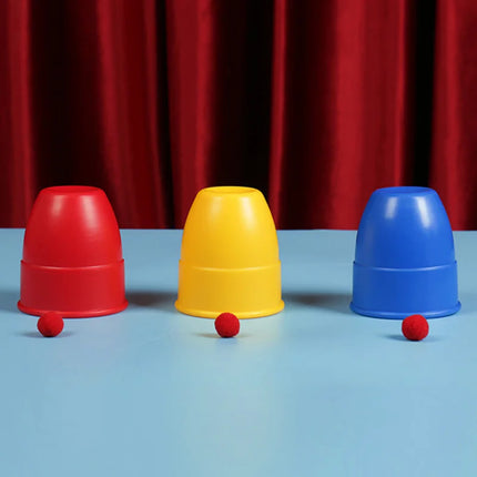 Three Cups Magic Ball Cup and Ball Children Simple Magical Middle Three Immortals Return Cave Immortal Picking Beans Magic Props