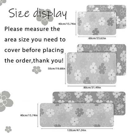 Interior Floor Mat Doormat B-Shimanos Non-slip Foot Rug for Entryway Kitchen Balcony Carpet Bedroom Bedside Mats Home Decoration