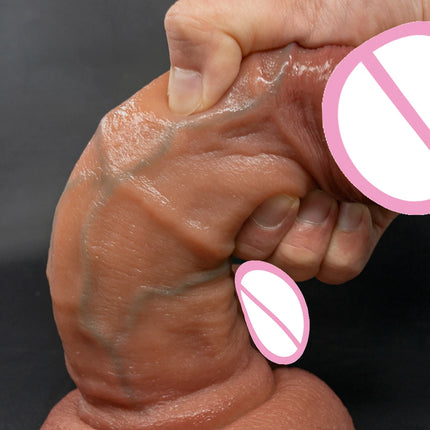 9.4 Inch Realistic Dildo Silicone Dildos Sexy Toys for Woman Men Vagina Anal Massage Silicone Layer Dildo With Suction Cup
