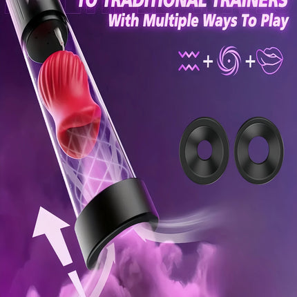 Electric IPX7 Waterdicht Volwassen Speeltjes Lul Vergroter voor Mannen Erectie Penisvergroting Masturbator Speeltjes voor Mannen