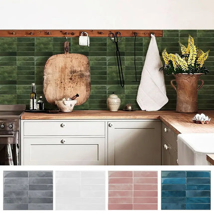 Waterproof Self Adhesive Tile Wall Stickers Oil-proof Anti Fouling Wall Decal Heat-resistant Moisture-proof Stove Sticker