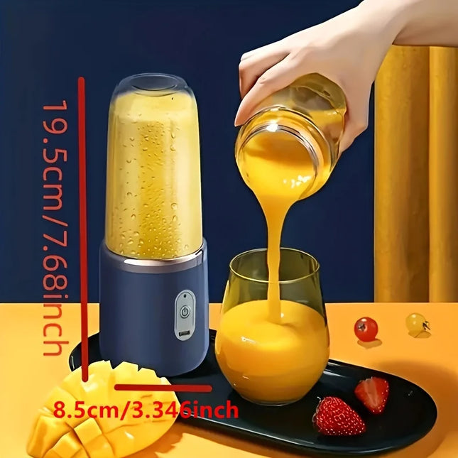 Portable Blender Bottle Electric 6 Blades Multifunction Juice Blender Fresh Juice Smoothie Blender Ice Crush Cup Food Processor