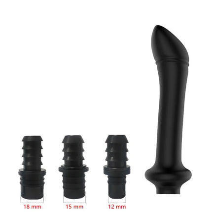 1 Pc Threaded Silicone Fascia Gun Massage Head With 3 Sizes Of Connectors, 12-13mm/15-16mm/18-19mm, Fascia Gun Massage dildo