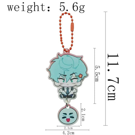 Anime Alien Stage Ivan Till Cosplay Key Chain Acrylic Kawaii Keychains Backpack Pendant Ornament Car Key Ring Accessories Gift