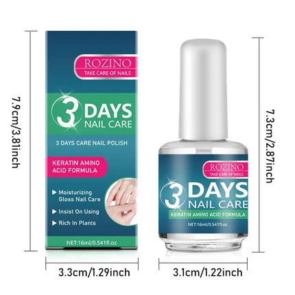 3 Days Nail Care Primer Acid Free Natural Nail Prep for Acrylic and UV Gel Nail Polish Fast Dry Superior Bonding Set