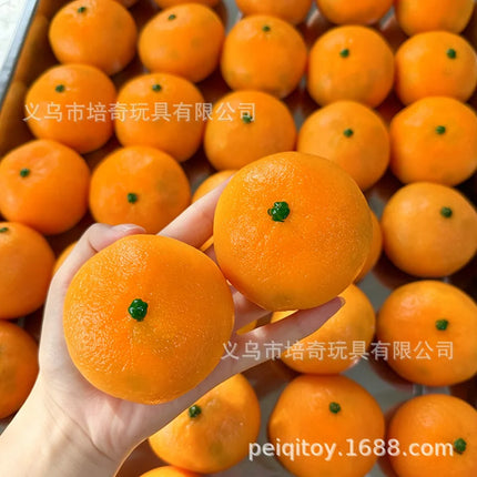 Crispy Orange Handmade Squishy Balls Non-Spring Back Stress Relief Squeeze Toys Gift ASMR Decompression Gift Hand Relax Ornament