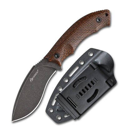SDOKEDC Fixed Blade Knife DC53 Steel G10 / Material Handle, Outdoor Camping Hunting Survival EDC Hand Tool with Sheath