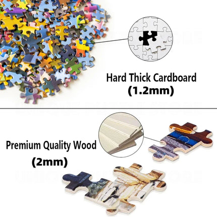DIY Custom Jigsaw Puzzle Customize Your Own Personalized Picture Puzzle Anniversary Festival Gift Toy 108/200/300/500/1000/1500