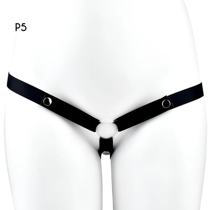 FRRK Elastic Band Chastity Belt for Male Chastity Cage Auxiliary Belt Adjustable Underwear Rope Scrotum Ring Sissy Sex Toys