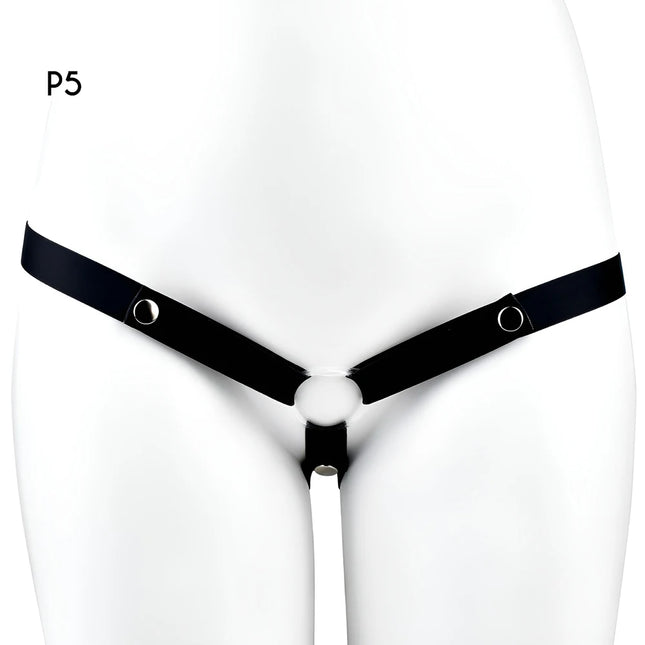FRRK Elastic Band Chastity Belt for Male Chastity Cage Auxiliary Belt Adjustable Underwear Rope Scrotum Ring Sissy Sex Toys