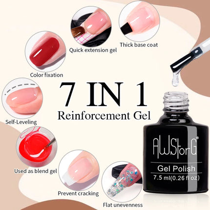 AWStorG 5ML Super Silver Metallic Gel Nail Polish Metal Effect Painting Gel Chromes Varnish Semi Permanent for Nail DIY