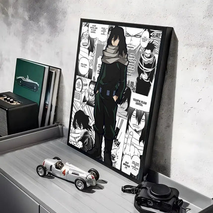 My Hero A-Academia Poster Stickers Mural Painting Self-Adhesive Wall Decals for Bedroom Living Room Home HD Decor Gift