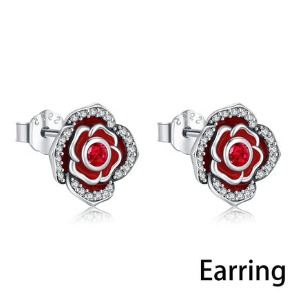 LILAPURA 925 Silver Letter A Ring Hearts Poker Earrings Necklace For Women DIY Original Romantic Fine Jewelry Party Lover Gifts