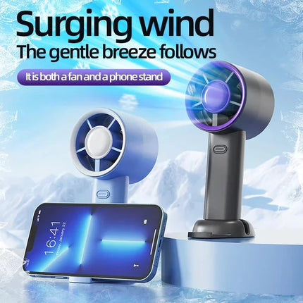 Lenovo Handheld Fan Portable USB Rechargeable Low Noise High Speed Strong Airflow Suitable For Office Outdoor And Commuting Use