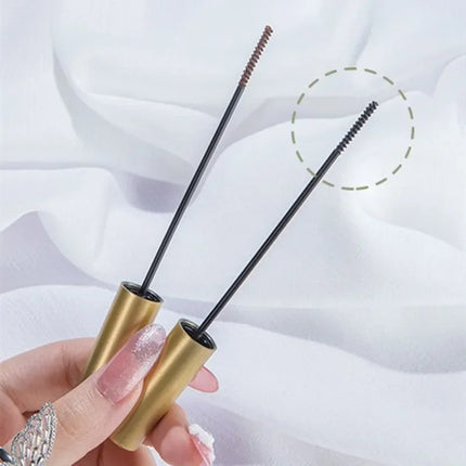 Eyelash Mascara Waterproof Non-smudge Brown Natural Curling Fine Brush Mascara Ultra-fine Mascara Curl Thick Lengthening