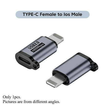 Micro USB To Type C Adapter Mini USB To USB C 480Mbps Fast Data Charging Connector USBC To Lightning Adapter for Iphone