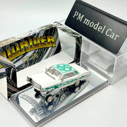 [In Stock] 97M 1:64 Cadillac DeVille Low Rider Hydraulic Chassis Modified Version New Color Alloy Diecast Model Car