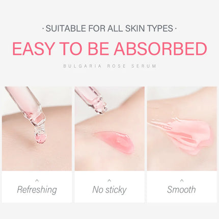 LAIKOU Sakura Face Serum Rose Essence Moisturizing Firming Brightening Smooth Skin Facial Skin Care Products 100ml