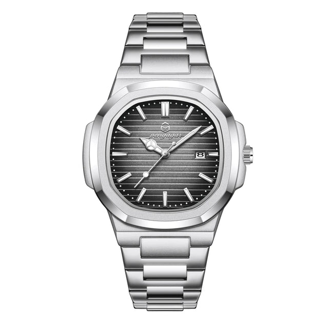 2025 New Luxury Military Man Watch Square Waterproof Luminous Date Week Men Watch Stainless Steel Quartz Men's Watches Reloj+box