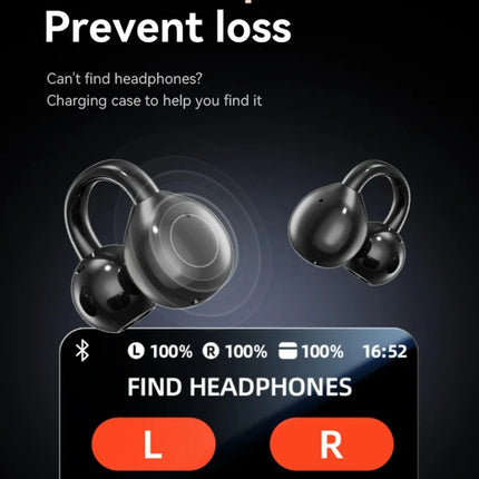 Touch Screen Bluetooth Headphones 144 Languages Real-time Translation Headphones Wireless Open Ear Clips Sports Gaming Earphone