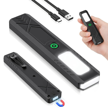 Rechargeable LED Handheld Flashlight 600LM Powerful Mini COB Flashlight Outdoor Camping Fishing Flashlight Pen Clip Lantern