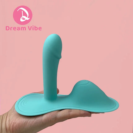 Vibrating Pad Dildo Sit On Vibrator Cushion Massager Unisex App Control Pleasure Sex Toy Women Men Dual Motor Unisex Penetration